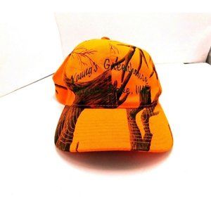 Youngs Greenhouse Sturgeon Lake Hat Cap Strapback Orange Brown Minnesota
